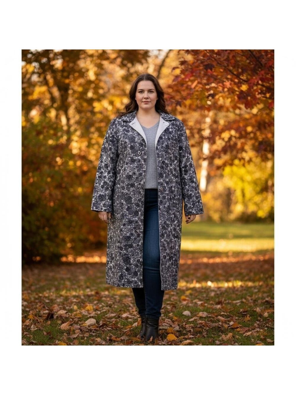 Rainwear By Aqua Sheen Vintage  Reversible Rain Trench Coat Size 18